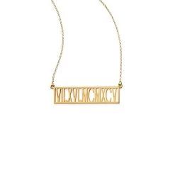 Sarah Chloe Horizontal Roman Numeral Necklace | 1 -Grocery Store img31c 11