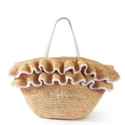 Ruffle Raffia Tote | 2 -Grocery Store img31c 26