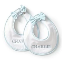 Terry Baby Bibs With Bow, Set Of 2 | 1 -Grocery Store img32c 32