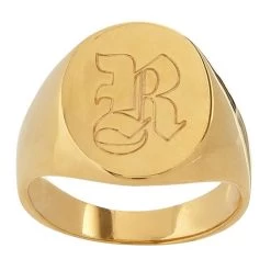 Sarah Chloe Classic Oval Signet Ring | 6 -Grocery Store img32c 4