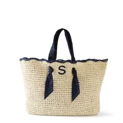 Ribbon Scalloped Raffia Tote | 2 24 Ribbon Scalloped Raffia Tote | 2 -Grocery Store img33c 20