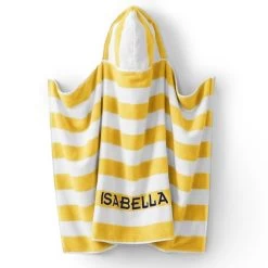 Cabana Stripe Kids Hooded Beach Towel | 4 -Grocery Store img38c 30