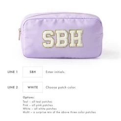 Monogrammed Patch Travel Pouch | 8 20 Monogrammed Patch Travel Pouch | 8 -Grocery Store img3c 16