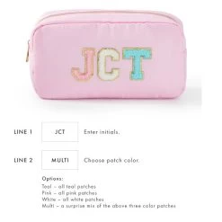 Monogrammed Patch Travel Pouch | 8 22 Monogrammed Patch Travel Pouch | 8 -Grocery Store img3c 17