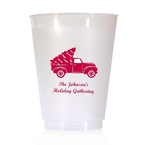 Holiday Plastic Party Cups, Set Of 25 | 2 6 Holiday Plastic Party Cups, Set Of 25 | 2 - Image 4