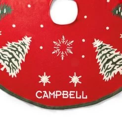 Hand Embroidered Wool Tree Skirt | 1 -Grocery Store img44c 31