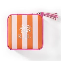 Small Cabana Stripe Travel Jewelry Case, Printed | 4 -Grocery Store img44c 32