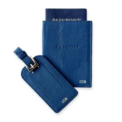 Leather Luggage Tag & Passport Case Set | 8 -Grocery Store img44c 5