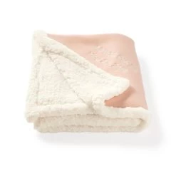 Knit And Sherpa Stroller Blanket | 3 -Grocery Store img46c 22