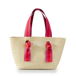 Ribbon Straw Beach Tote | 5 37 Ribbon Straw Beach Tote | 5 -Grocery Store img46c