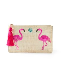 Hand Embroidered Raffia Tassel Pouch | 2 -Grocery Store img46c 9