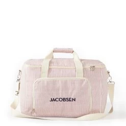 Pinstripe Zip Top Cooler Box Tote | 3 -Grocery Store img48c 7