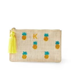 Hand Embroidered Raffia Tassel Pouch | 2 -Grocery Store img4c 8