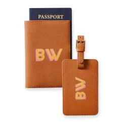 Fillmore Vegan Leather Luggage Tag And Passport Case, Printed | 8 -Grocery Store img50c 7
