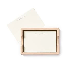 Letterpress Memo Cards In Leather Holder | 8 -Grocery Store img51c 13
