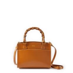 Bamboo Italian Leather Crossbody | 2 -Grocery Store img51c