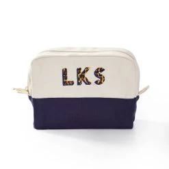 Embroidered Canvas Cosmetic Pouch | 4 -Grocery Store img52c 13