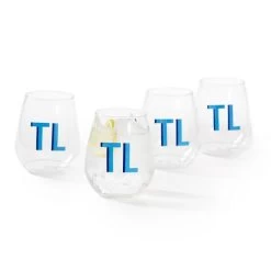Stackable Acrylic Stemless Wine Glasses, Set Of 4 | 1 -Grocery Store img52c 22
