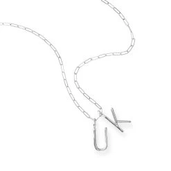 Sarah Chloe Andi Long Link Initial Necklace | 6 -Grocery Store img54c 6