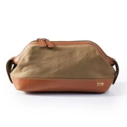 Beckett Waxed Canvas And Leather Travel Pouch | 2 -Grocery Store img57c 14