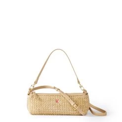 Raffia And Leather Baguette Bag | 2 -Grocery Store img59c 1