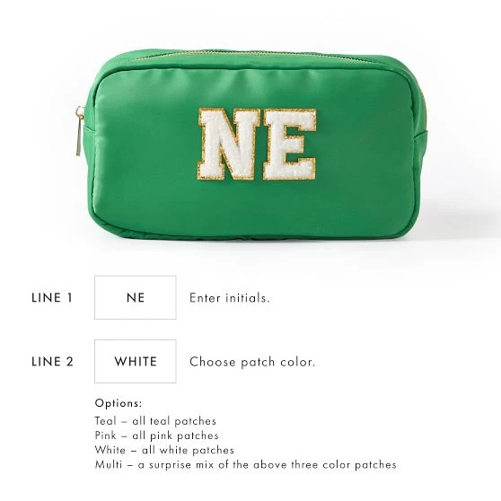 Monogrammed Patch Travel Pouch | 8 10 Monogrammed Patch Travel Pouch | 8 - Image 8