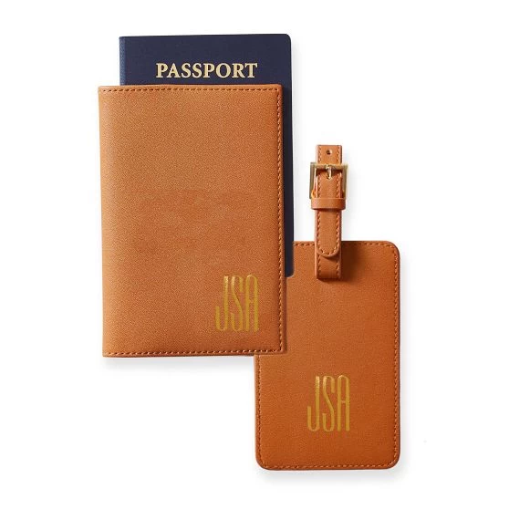 Fillmore Vegan Leather Luggage Tag And Passport Case, Foil Debossed | 8 20 Fillmore Vegan Leather Luggage Tag And Passport Case, Foil Debossed | 8 - Image 18