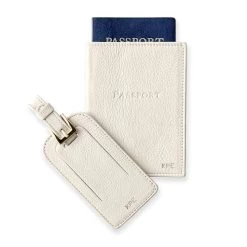 Leather Luggage Tag & Passport Case Set | 8 -Grocery Store img5c 22