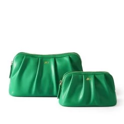 Bella Vegan Leather Ruched Pouch Set | 5 -Grocery Store img5c 3