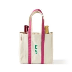 Canvas Four Bottle Wine Tote | 10 -Grocery Store img5c 47