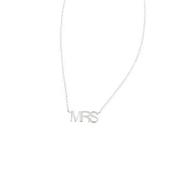 Maya Brenner Pendant Necklace, "Mrs" | 2 12 Maya Brenner Pendant Necklace, "Mrs" | 2 -Grocery Store img65c 9