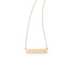 Leigh Bar Necklace, Roman Numerals | 2 -Grocery Store img66c 15