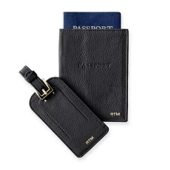 Leather Luggage Tag & Passport Case Set | 8 -Grocery Store img67c 13