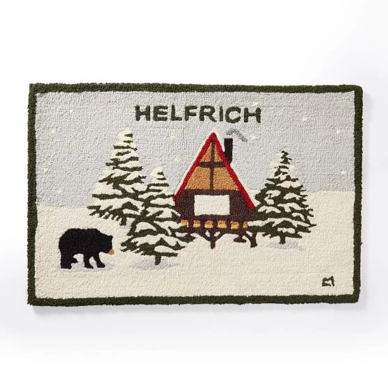 Hand Hooked Snow Rug | 2 14 Hand Hooked Snow Rug | 2 - Image 12