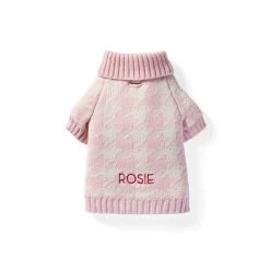 Houndstooth Knit Dog Sweater | 10 -Grocery Store img6c 57
