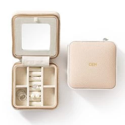 Small Piped Travel Jewelry Case, Foil Debossed | 6 23 Small Piped Travel Jewelry Case, Foil Debossed | 6 -Grocery Store img70c 13