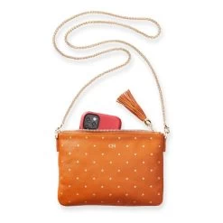 Leather Tassel Zipper Crossbody, Foil Debossed | 4 25 Leather Tassel Zipper Crossbody, Foil Debossed | 4 -Grocery Store img70c