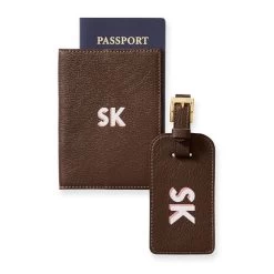 Leather Luggage Tag And Passport Case, Printed | 6 -Grocery Store img71c 7
