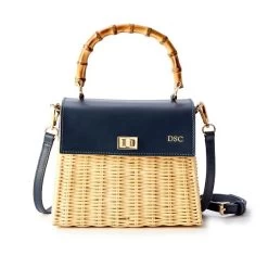 Bamboo Wicker Crossbody Bag | 2 -Grocery Store img74c