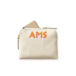 Everyday Italian Leather Mini Zipper Pouch, Printed | 4 -Grocery Store img75c 1