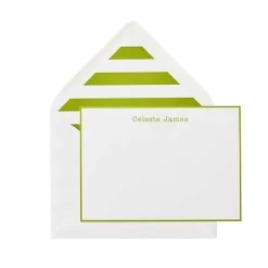 Letterpress Stationery, Set Of 50, Stripe | 8 -Grocery Store img75c 18