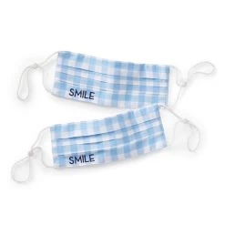 Gingham Cotton Linen Face Masks, Set Of 2 | 2 -Grocery Store img76c 21