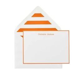 Letterpress Stationery, Set Of 50, Stripe | 8 -Grocery Store img78c 10