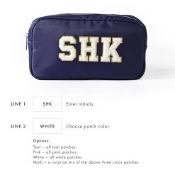 Monogrammed Patch Travel Pouch | 8 18 Monogrammed Patch Travel Pouch | 8 -Grocery Store img7c 20