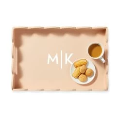 Scalloped Lacquer Serving Tray | 8 -Grocery Store img80c 16