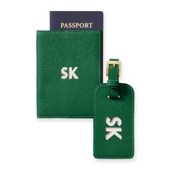 Leather Luggage Tag And Passport Case, Printed | 6 -Grocery Store img82c 12