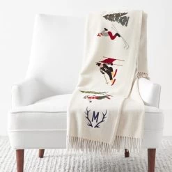 Hand Embroidered Wool Throw | 6 -Grocery Store img84c 23