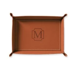 Rustic Leather Catchall Tray | 16 -Grocery Store img84c 25