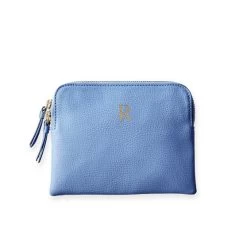 Everyday Italian Leather Mini Zipper Pouch, Foil Debossed | 5 -Grocery Store img86c