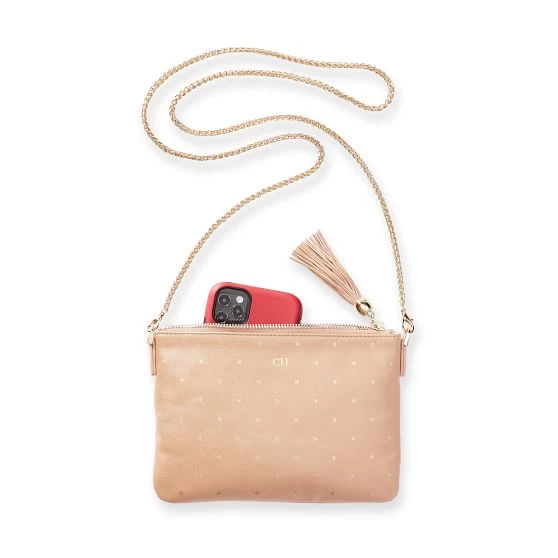 Leather Tassel Zipper Crossbody, Foil Debossed | 4 14 Leather Tassel Zipper Crossbody, Foil Debossed | 4 - Image 12